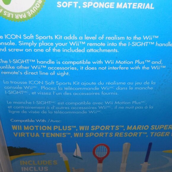 I-con Nintendo Wii Soft Sport Resort Kit NEW Bat Racquet Golf Club Sword - Picture 9 of 10